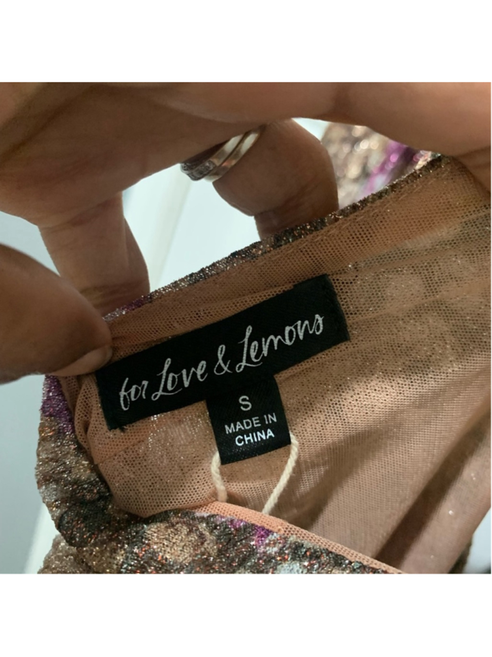 For Love And Lemons Glittering Multicolor Dress - Picture 6 of 11
